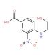 4-(2-Hydroxy-ethylamino)-3-nitro-benzoic acid (CAS 59320-14-8) - chemical structure image