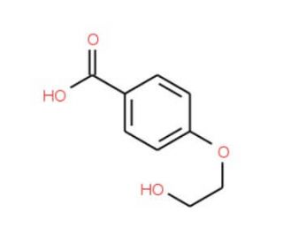4-(2-Hydroxyethoxy)benzenecarboxylic acid (CAS 1711-24-6) - chemical structure image