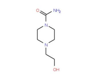 4-(2-Hydroxyethyl)-piperazine-1-carboxylic acid amide (CAS 116882-73-6) - chemical structure image