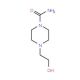 4-(2-Hydroxyethyl)-piperazine-1-carboxylic acid amide (CAS 116882-73-6) - chemical structure image