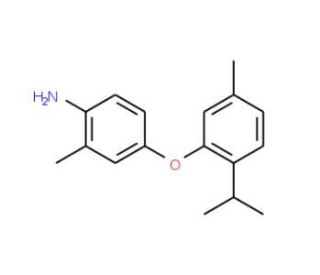 4-(2-Isopropyl-5-methylphenoxy)-2-methylaniline - chemical structure image