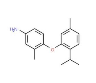 4-(2-Isopropyl-5-methylphenoxy)-3-methylaniline - chemical structure image
