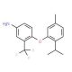 4-(2-Isopropyl-5-methylphenoxy)-3-(trifluoromethyl)aniline - chemical structure image