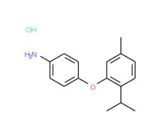 4-(2-Isopropyl-5-methylphenoxy)aniline hydrochloride - chemical structure image