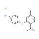 4-(2-Isopropyl-5-methylphenoxy)aniline hydrochloride - chemical structure image