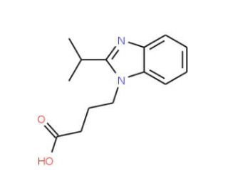 4-(2-Isopropyl-benzoimidazol-1-yl)-butyric acid - chemical structure image