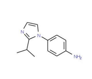4-(2-Isopropyl-imidazol-1-yl)-phenylamine - chemical structure image