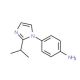 4-(2-Isopropyl-imidazol-1-yl)-phenylamine - chemical structure image