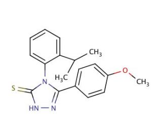 4-(2-Isopropyl-phenyl)-5-(4-methoxy-phenyl)-4H-[1,2,4]triazole-3-thiol - chemical structure image
