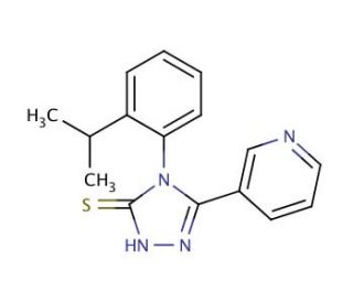 4-(2-Isopropyl-phenyl)-5-pyridin-3-yl-4H-[1,2,4]triazole-3-thiol - chemical structure image