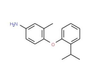 4-(2-Isopropylphenoxy)-3-methylaniline - chemical structure image