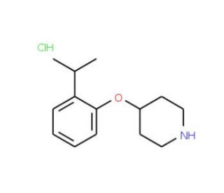 4-(2-Isopropylphenoxy)piperidine hydrochloride - chemical structure image