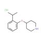 4-(2-Isopropylphenoxy)piperidine hydrochloride - chemical structure image