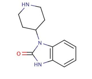 4-(2-Keto-1-benzimidazolinyl)piperidine (CAS 20662-53-7) - chemical structure image