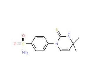 4-(2-Mercapto-4,4-dimethylpyrimidin-1(4H)-yl)benzenesulfonamide - chemical structure image