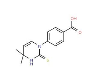 4-(2-Mercapto-4,4-dimethylpyrimidin-1(4H)-yl)benzoic acid - chemical structure image
