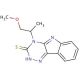 4-(2-methoxy-1-methylethyl)-4H-[1,2,4]triazino[5,6-b]indole-3-thiol - chemical structure image