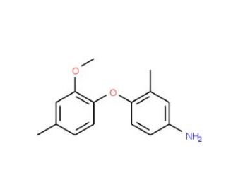 4-(2-Methoxy-4-methylphenoxy)-3-methylphenylamine (CAS 946698-83-5) - chemical structure image
