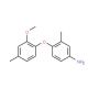 4-(2-Methoxy-4-methylphenoxy)-3-methylphenylamine (CAS 946698-83-5) - chemical structure image
