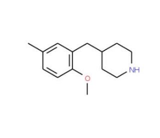 4-(2-Methoxy-5-methyl-benzyl)-piperidine (CAS 955314-98-4) - chemical structure image