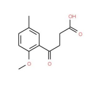 4-(2-Methoxy-5-methyl-phenyl)-4-oxo-butyric acid (CAS 55007-22-2) - chemical structure image