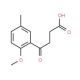 4-(2-Methoxy-5-methyl-phenyl)-4-oxo-butyric acid (CAS 55007-22-2) - chemical structure image
