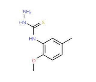4-(2-Methoxy-5-methylphenyl)-3-thiosemicarbazide (CAS 71058-34-9) - chemical structure image