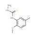 4-(2-Methoxy-5-methylphenyl)-3-thiosemicarbazide (CAS 71058-34-9) - chemical structure image