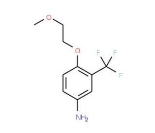 4-(2-Methoxy-ethoxy)-3-trifluoromethyl-phenylamine - chemical structure image
