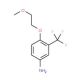 4-(2-Methoxy-ethoxy)-3-trifluoromethyl-phenylamine - chemical structure image