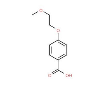 4-(2-Methoxy-ethoxy)-benzoic acid (CAS 27890-92-2) - chemical structure image