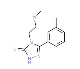 4-(2-Methoxy-ethyl)-5-m-tolyl-4H-[1,2,4]triazole-3-thiol - chemical structure image