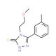 4-(2-Methoxy-ethyl)-5-m-tolyl-4H-[1,2,4]triazole-3-thiol - chemical structure image