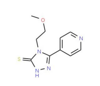 4-(2-Methoxy-ethyl)-5-pyridin-4-yl-4H-[1,2,4]triazole-3-thiol - chemical structure image