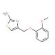 4-(2-Methoxy-phenoxymethyl)-thiazol-2-ylamine - chemical structure image
