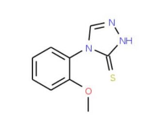 4-(2-Methoxy-phenyl)-4H-[1,2,4]triazole-3-thiol (CAS 66297-54-9) - chemical structure image