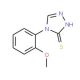 4-(2-Methoxy-phenyl)-4H-[1,2,4]triazole-3-thiol (CAS 66297-54-9) - chemical structure image