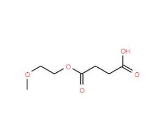 4-(2-Methoxyethoxy)-4-oxobutanoic acid (CAS 6946-89-0) - chemical structure image