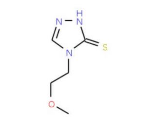 4-(2-methoxyethyl)-4H-1,2,4-triazole-3-thiol (CAS 76457-78-8) - chemical structure image