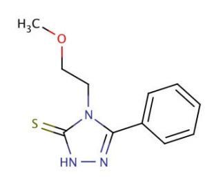 4-(2-methoxyethyl)-5-phenyl-4H-1,2,4-triazole-3-thiol - chemical structure image