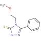 4-(2-methoxyethyl)-5-phenyl-4H-1,2,4-triazole-3-thiol - chemical structure image