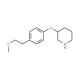 4-(2-Methoxyethyl)phenyl 3-piperidinyl ether - chemical structure image