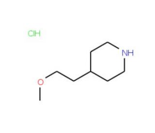 4-(2-Methoxyethyl)piperidine hydrochloride - chemical structure image