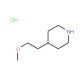 4-(2-Methoxyethyl)piperidine hydrochloride - chemical structure image