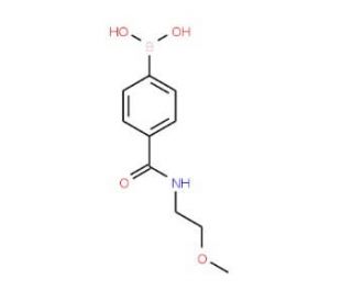4-(2-Methoxyethylaminocarbonyl)benzeneboronic acid (CAS 850589-34-3) - chemical structure image