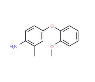 4-(2-Methoxyphenoxy)-2-methylaniline - chemical structure image