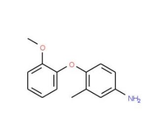 4-(2-Methoxyphenoxy)-3-methylaniline - chemical structure image