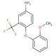 4-(2-Methoxyphenoxy)-3-(trifluoromethyl)aniline - chemical structure image