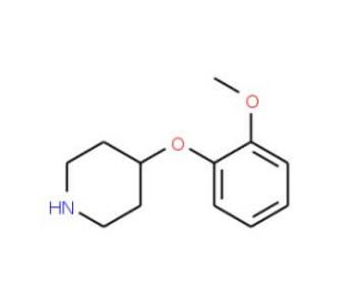 4-(2-Methoxyphenoxy)piperidine (CAS 28033-32-1) - chemical structure image