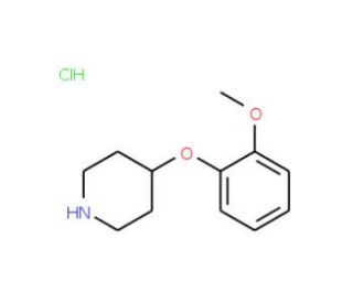 4-(2-Methoxyphenoxy)piperidine hydrochloride (CAS 6024-31-3) - chemical structure image